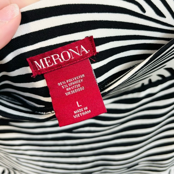 Women’s Large Merona Animal Print Midi A-Line Skirt - Picture 3 of 4